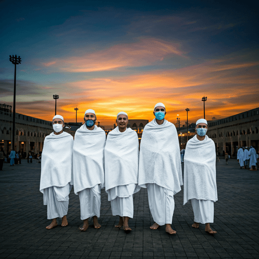 Pilgrims in Ihram